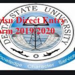 DELSU Direct Entry Form 2019/2020
