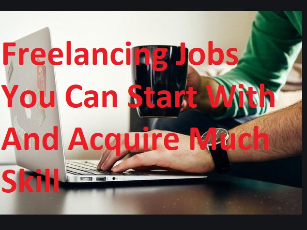 Freelancing Jobs You Can Start With And Acquire Much Skill