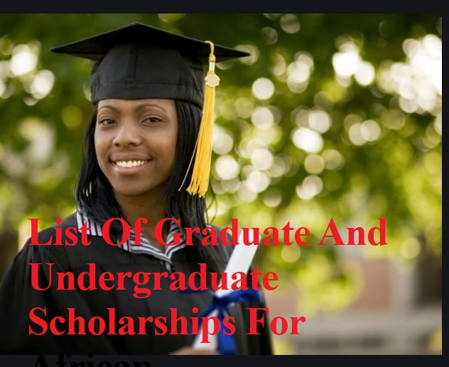 Graduate And Undergraduate Scholarships For African