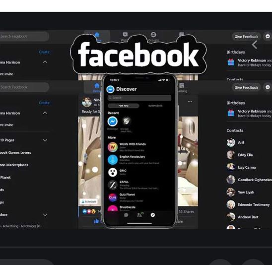 Facebook Dark Mode Settings