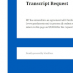 ITT Technical Institute Transcripts