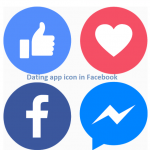Dating app icon in Facebook