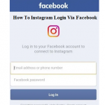 How To Instagram Login Via Facebook
