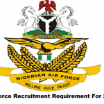 Airforce Recruitment Requirement For 2021