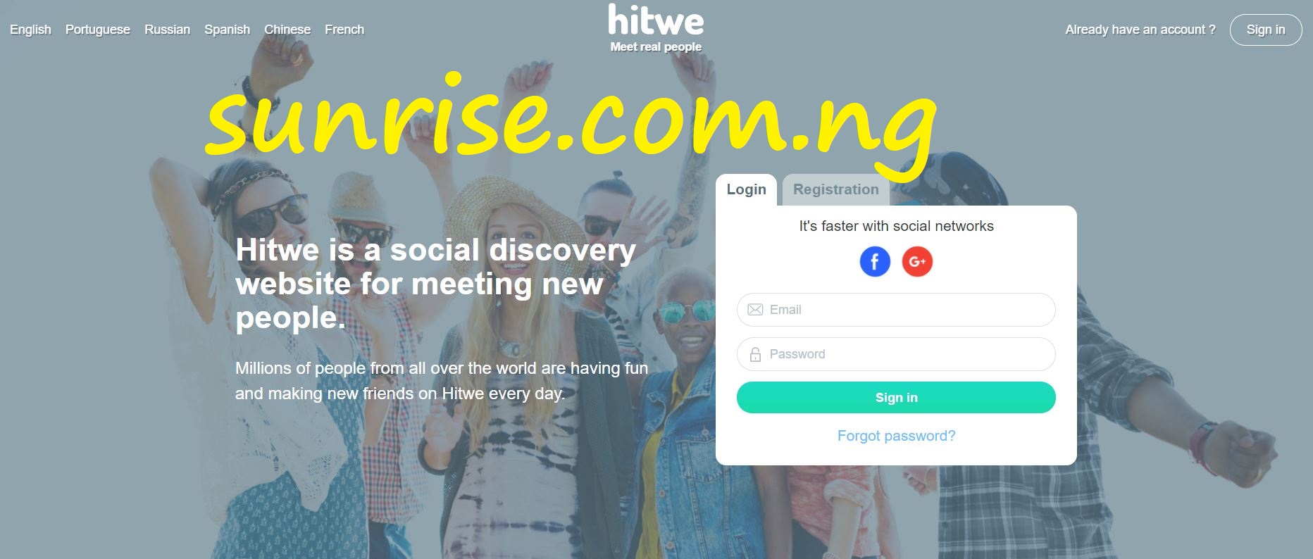 HitWe.com Sign Up