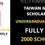 2,000 Scholarship in Taiwan 2022