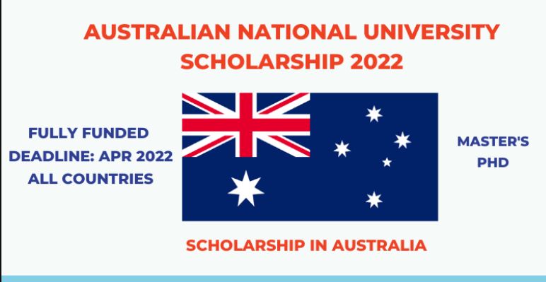 National University Of Australia Scholarships 2022